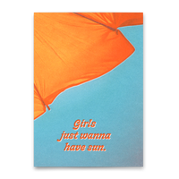 Deli Cards Postkarte "Girls just wanna have sun" | Lustige Karte mit Spruch