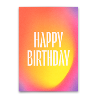 Deli Cards Postkarte "Happy Birthday Gradient" | Schöne Karte zum Geburtstag