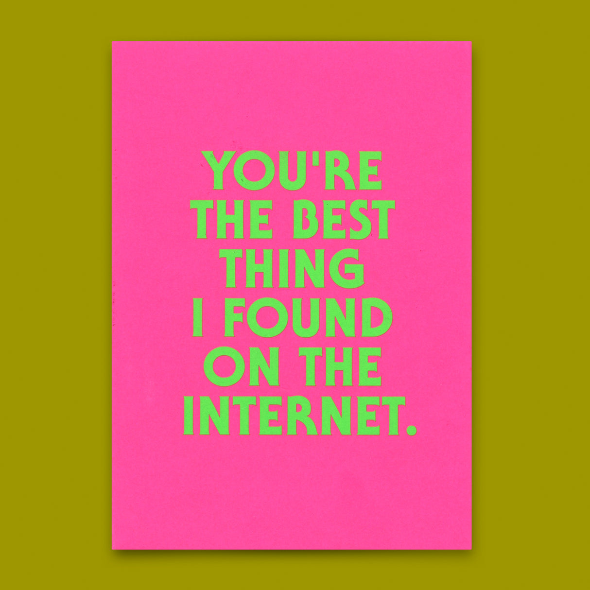 Deli Cards Postkarte "You´re the best thing" | Coole Karte für Verliebte