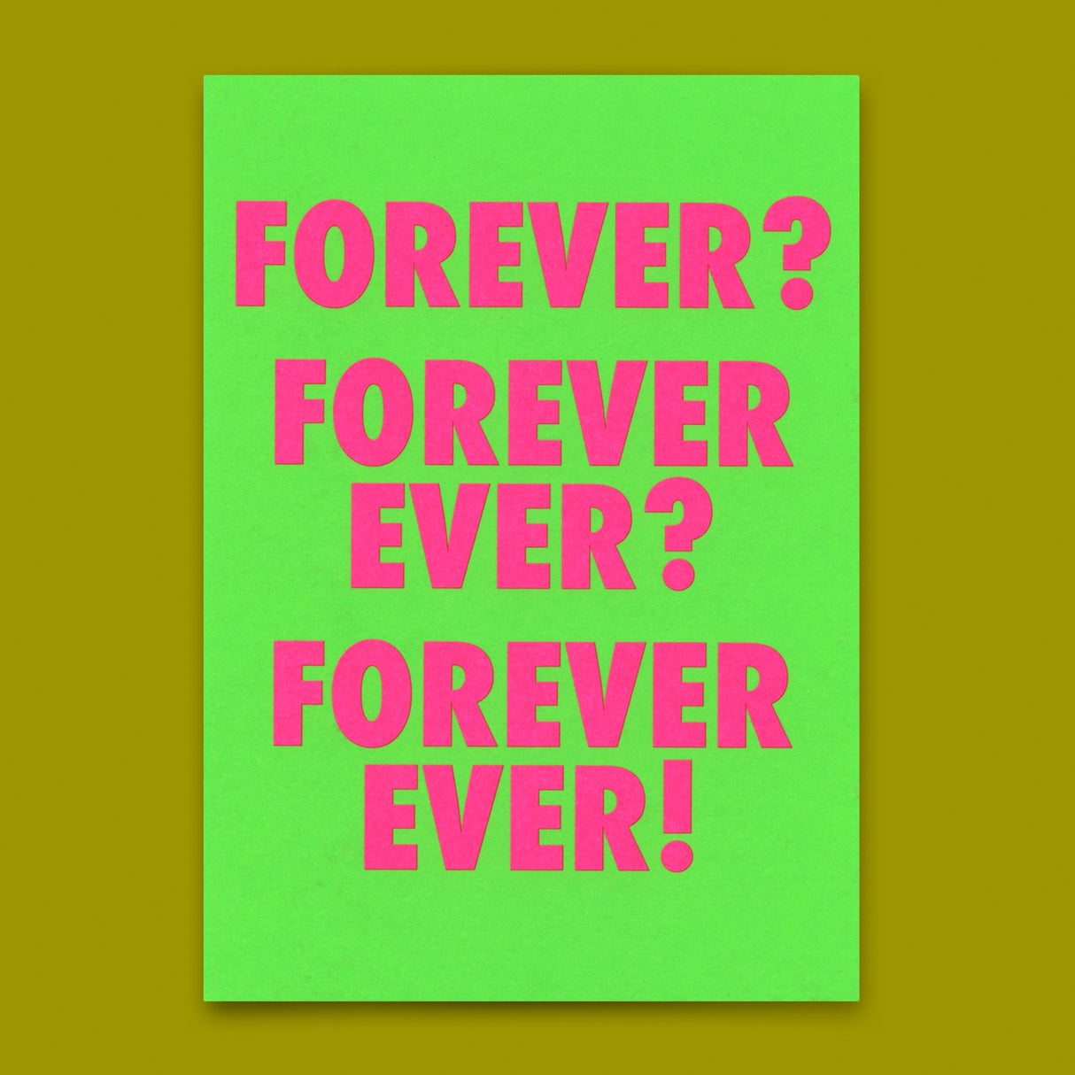 Deli Cards Postkarte "For ever & ever" | Besondere Karte für Verliebte
