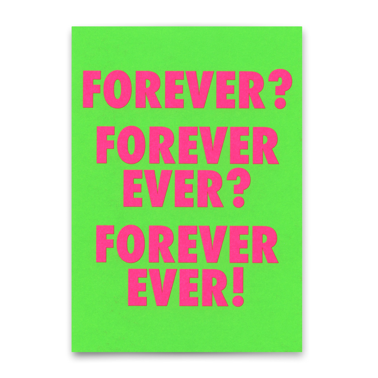 Deli Cards Postkarte "For ever & ever" | Besondere Karte für Verliebte