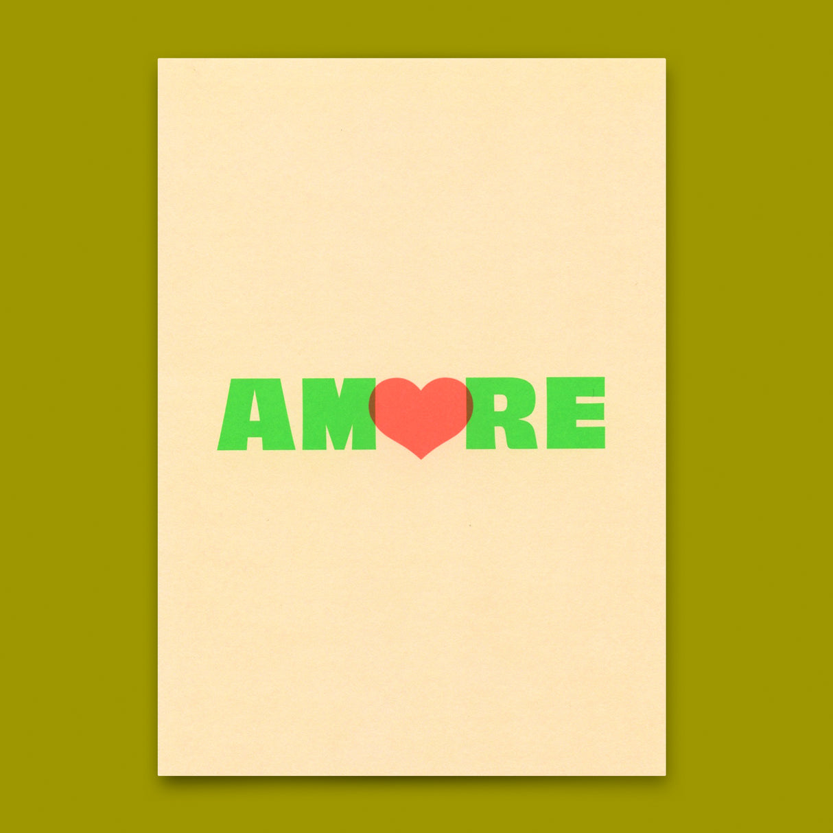 Deli Cards Postkarte "Amore" | Coole Karte für Verliebte