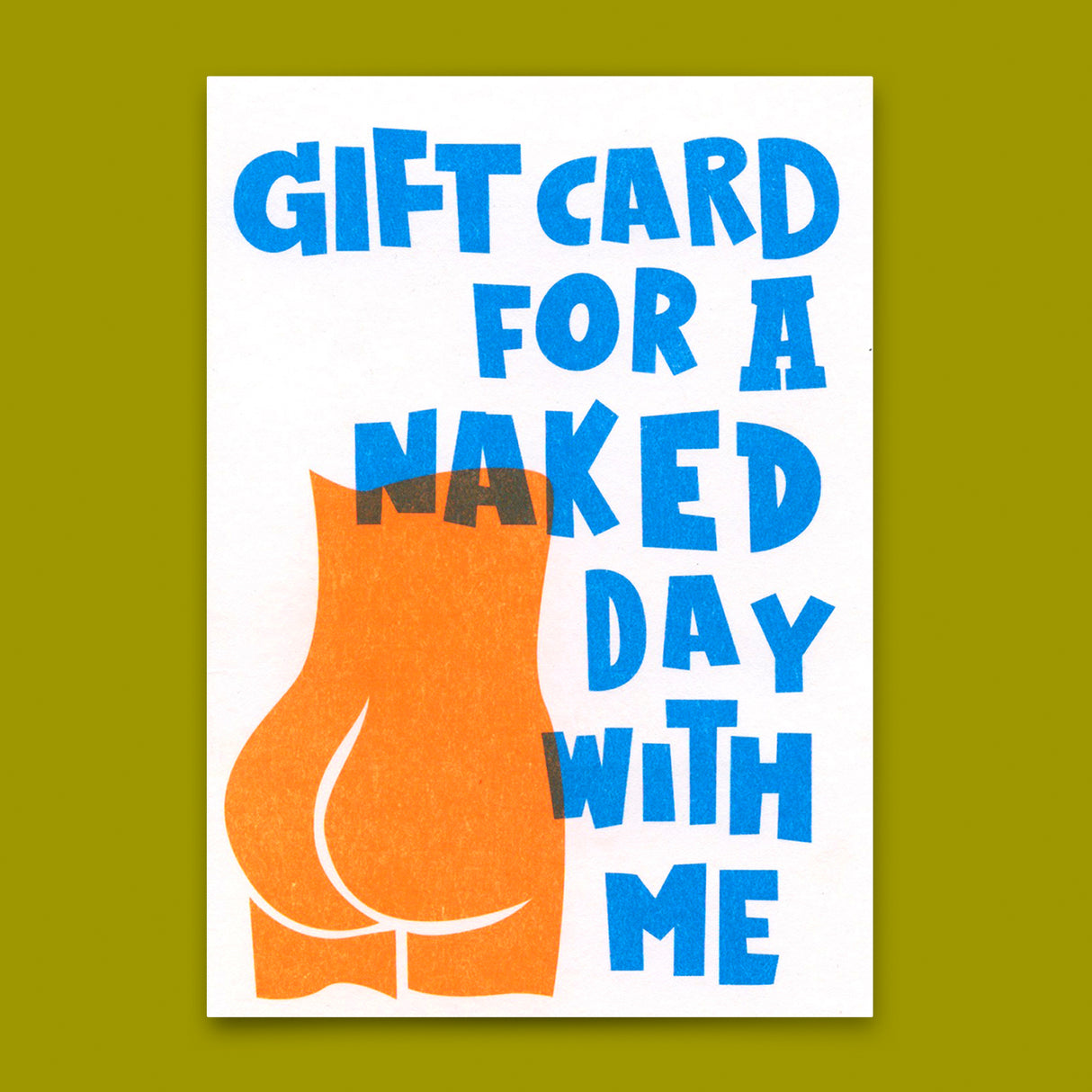 Deli Cards Postkarte "Naked day" | Lustige Gutschein-Karte für jeden Anlass