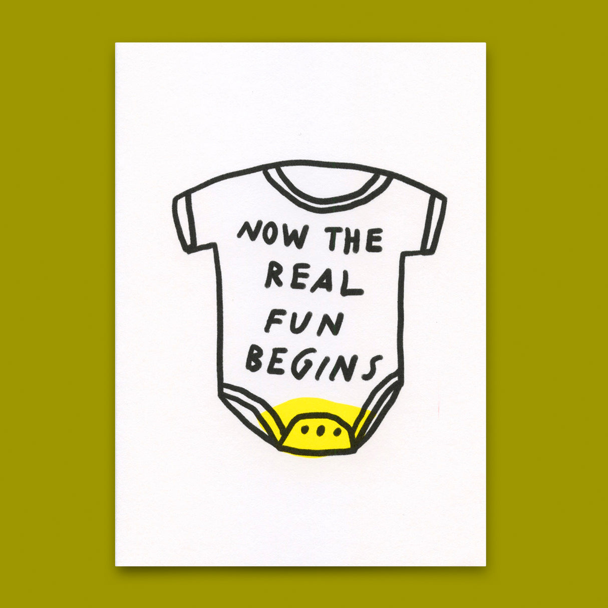 Deli Cards Postkarte "The real fun" | Lustige Karte zum Geburtstag