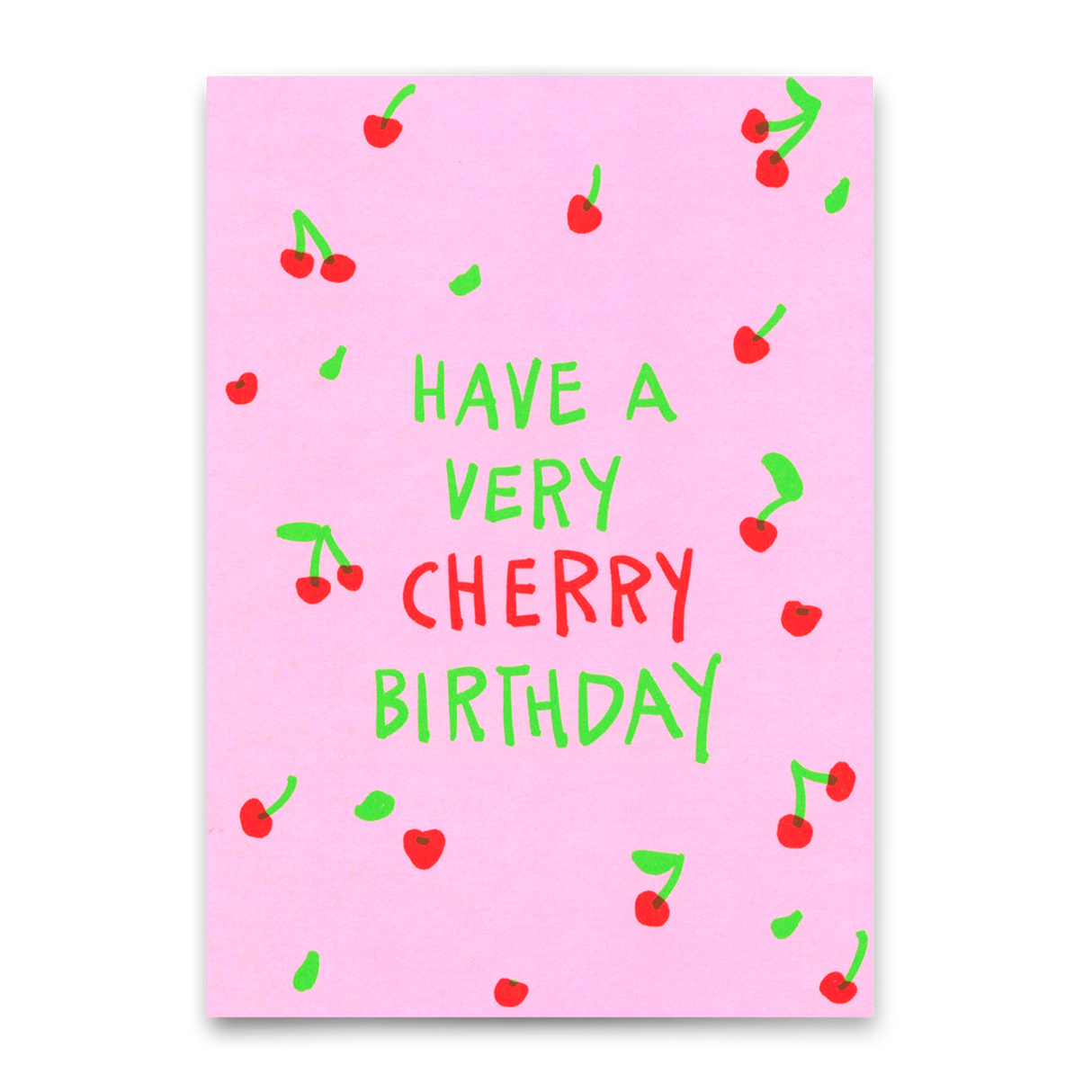 Deli Cards Postkarte "Very cherry birthday" | Coole Karte zum Geburtstag