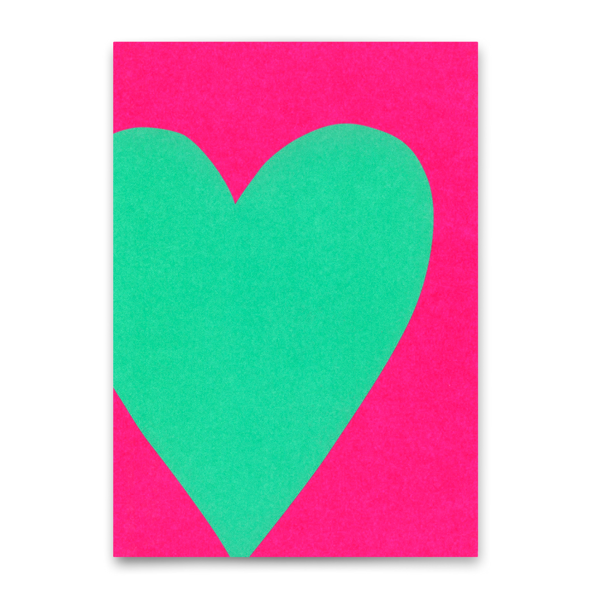 Deli Cards Postkarte "Neon Heart 2" | Schöne Karte für Verliebte