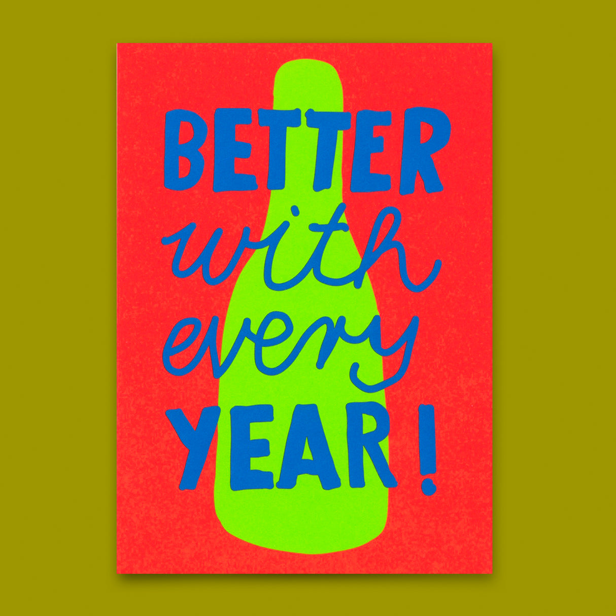 Deli Cards Postkarte "Better every year" | Ausgefallene Karte zum Geburtstag