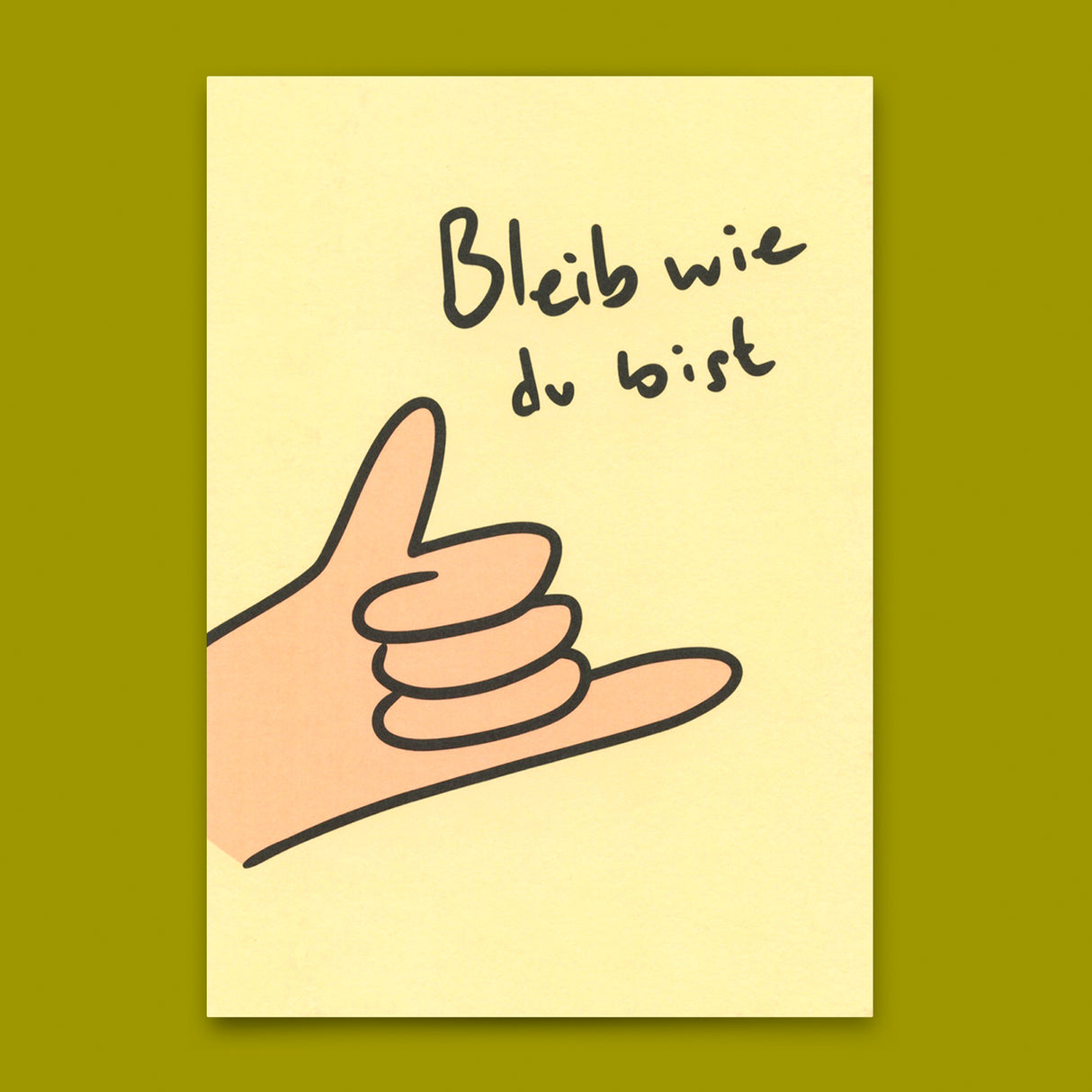 Deli Cards Postkarte "Bleib wie du bist" | Besondere Karte zum Geburtstag