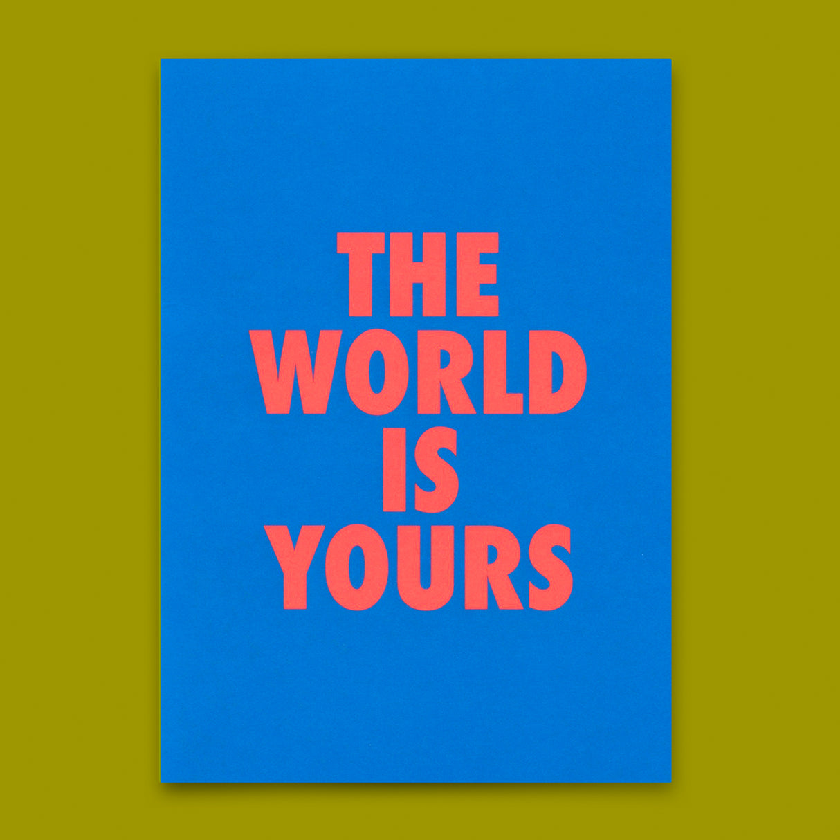 Deli Cards Postkarte "The world is yours" | Besondere Karte für jeden Anlass