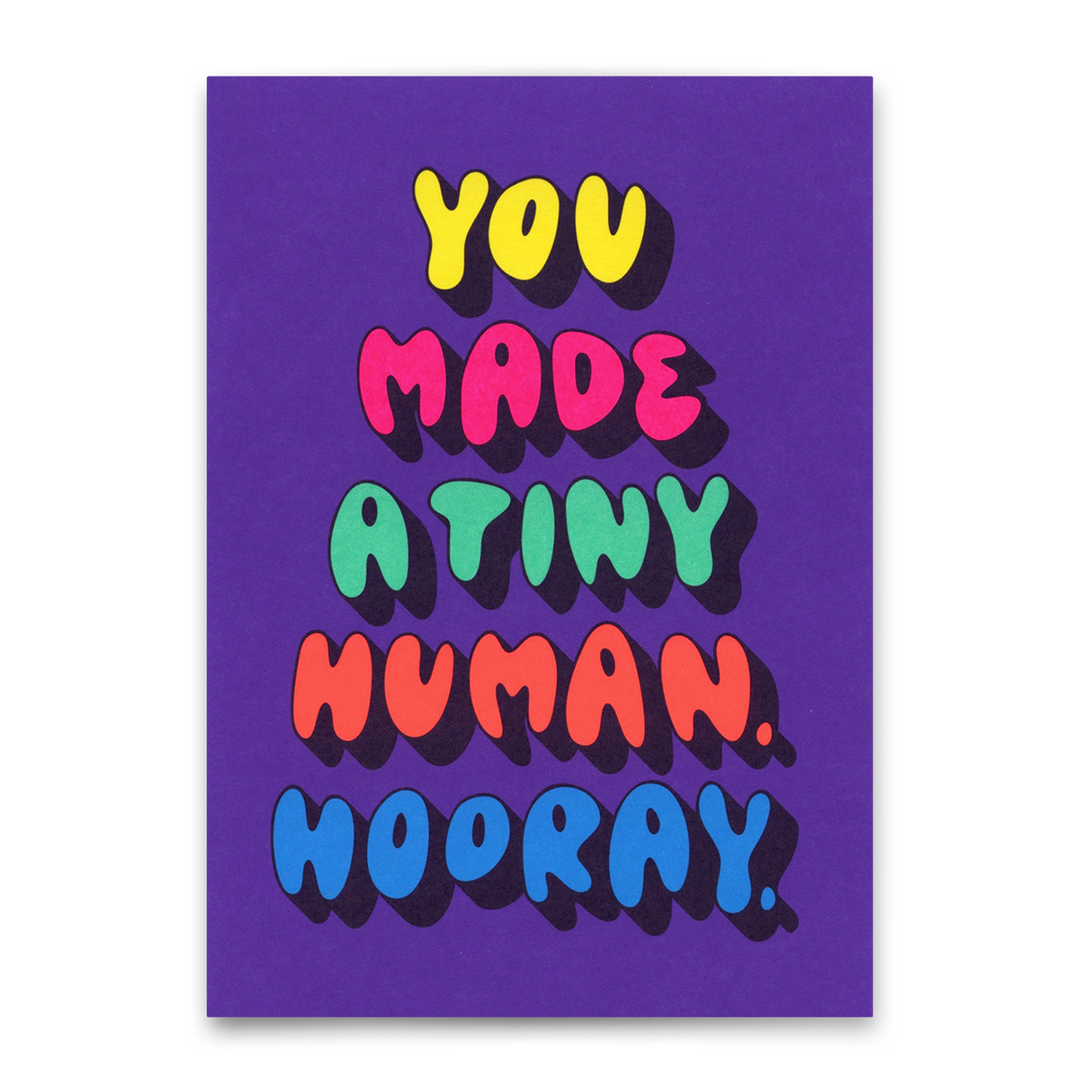 Deli Cards Postkarte "You made a tiny human" | Besondere Karte zur Geburt