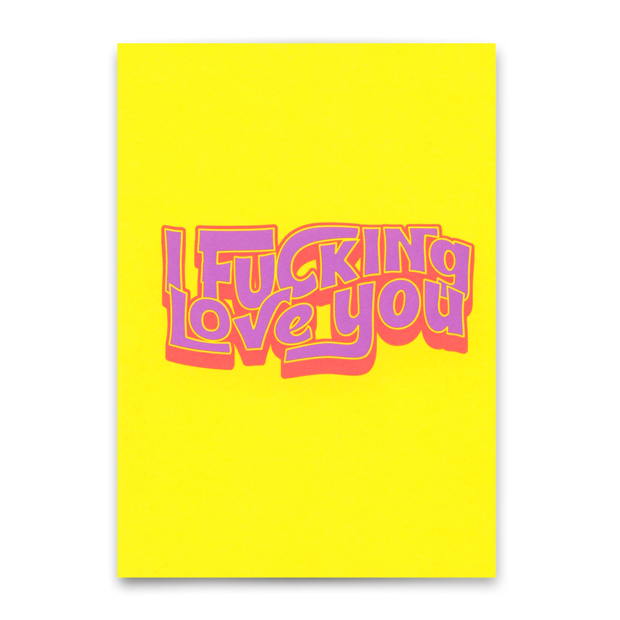 Deli Cards Postkarte "I fucking love you" | Besondere Karte für Verliebte