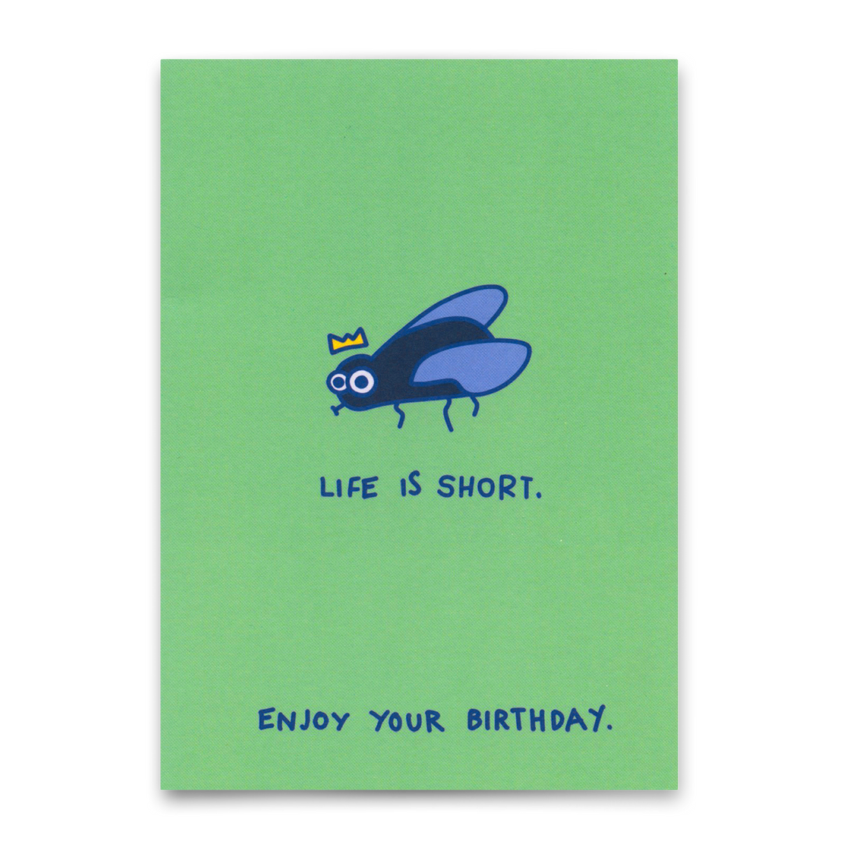 Deli Cards Postkarte "Life is short" | Lustige Karte zum Geburtstag