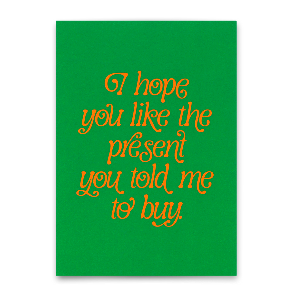 Deli Cards Postkarte "You like the present" | Besondere Karte zum Geburtstag