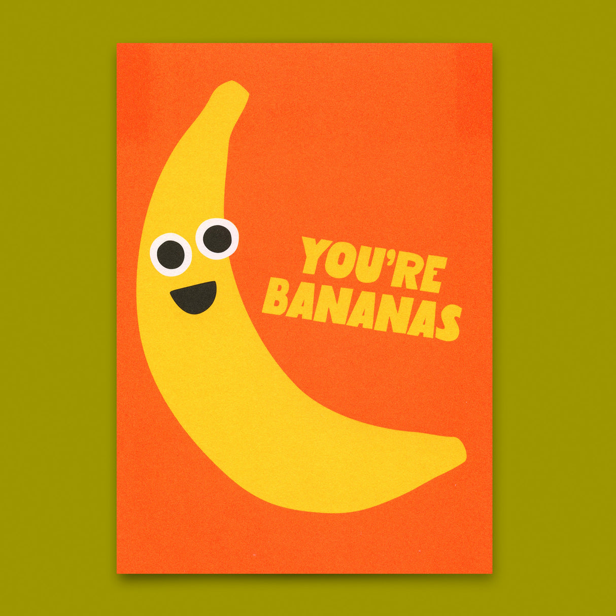 Deli Cards Postkarte "You're Bananas" | Lustige Karte mit Spruch