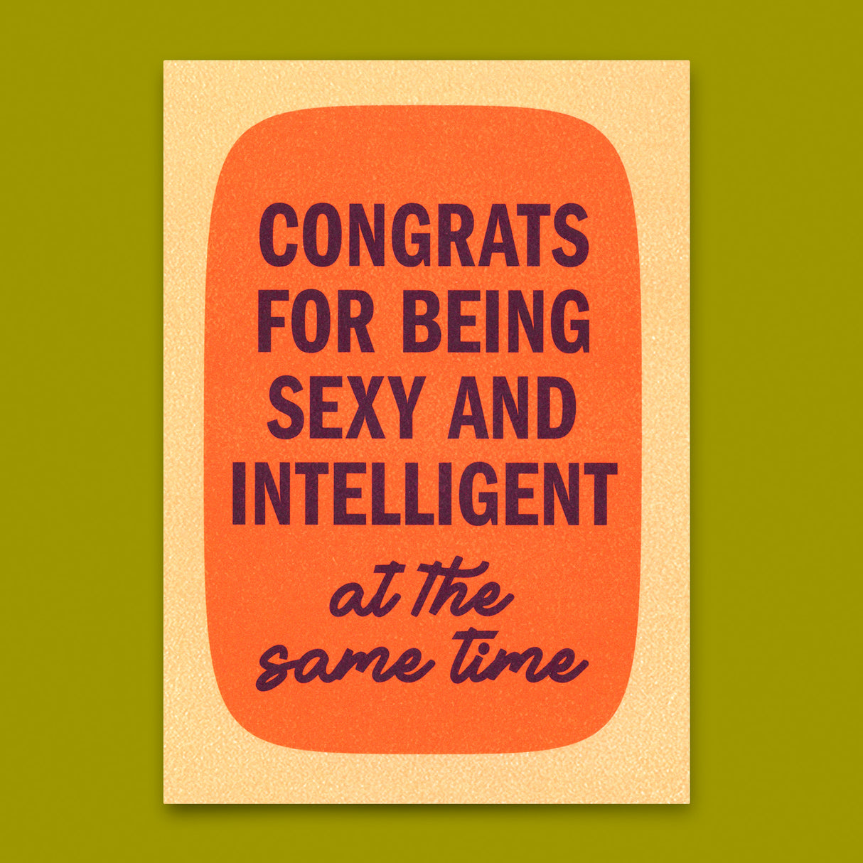 Deli Cards Postkarte "Sexy and intelligent Retro" | Lustige Karte mit Spruch