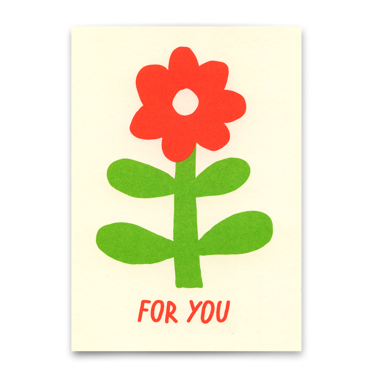 Deli Cards Postkarte "For you Flower" | Schöne Karte für jeden Anlass