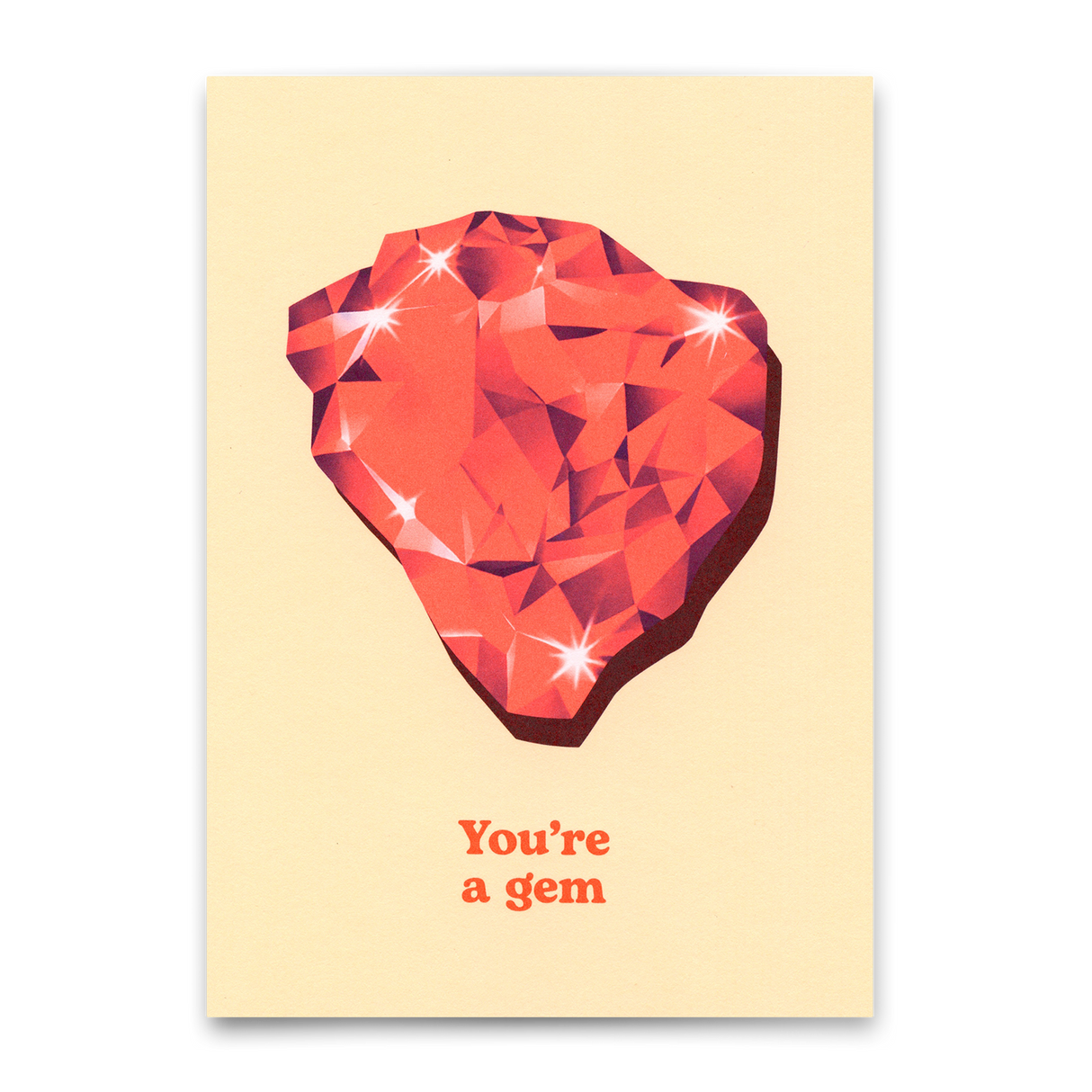 Deli Cards Postkarte "You're a gem" | Besondere Karte für Verliebte