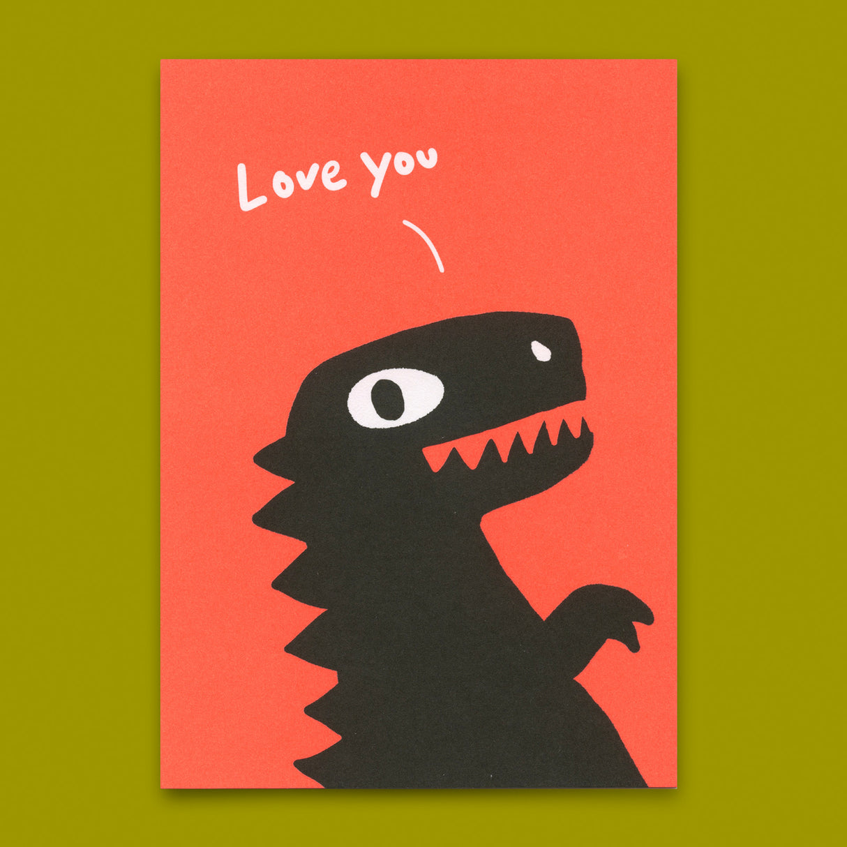 Deli Cards Postkarte "Love you Dinosaur" | Lustige Karte für Verliebte