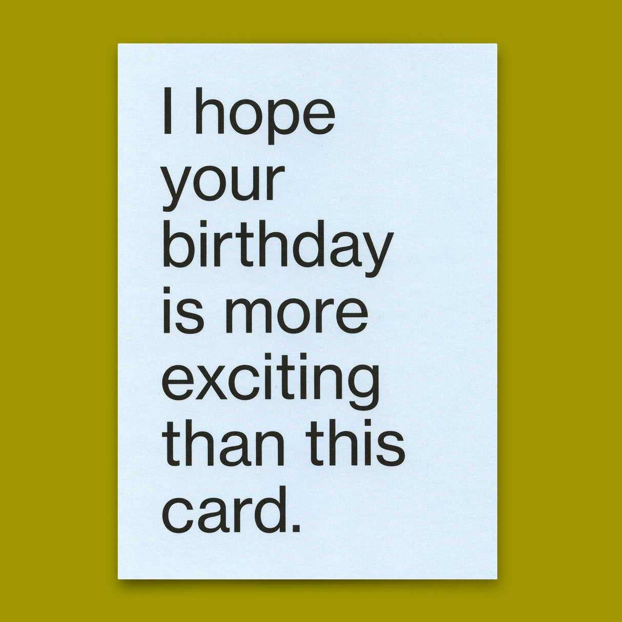 Deli Cards Postkarte "More exciting birthday" | Lustige Karte zum Geburtstag