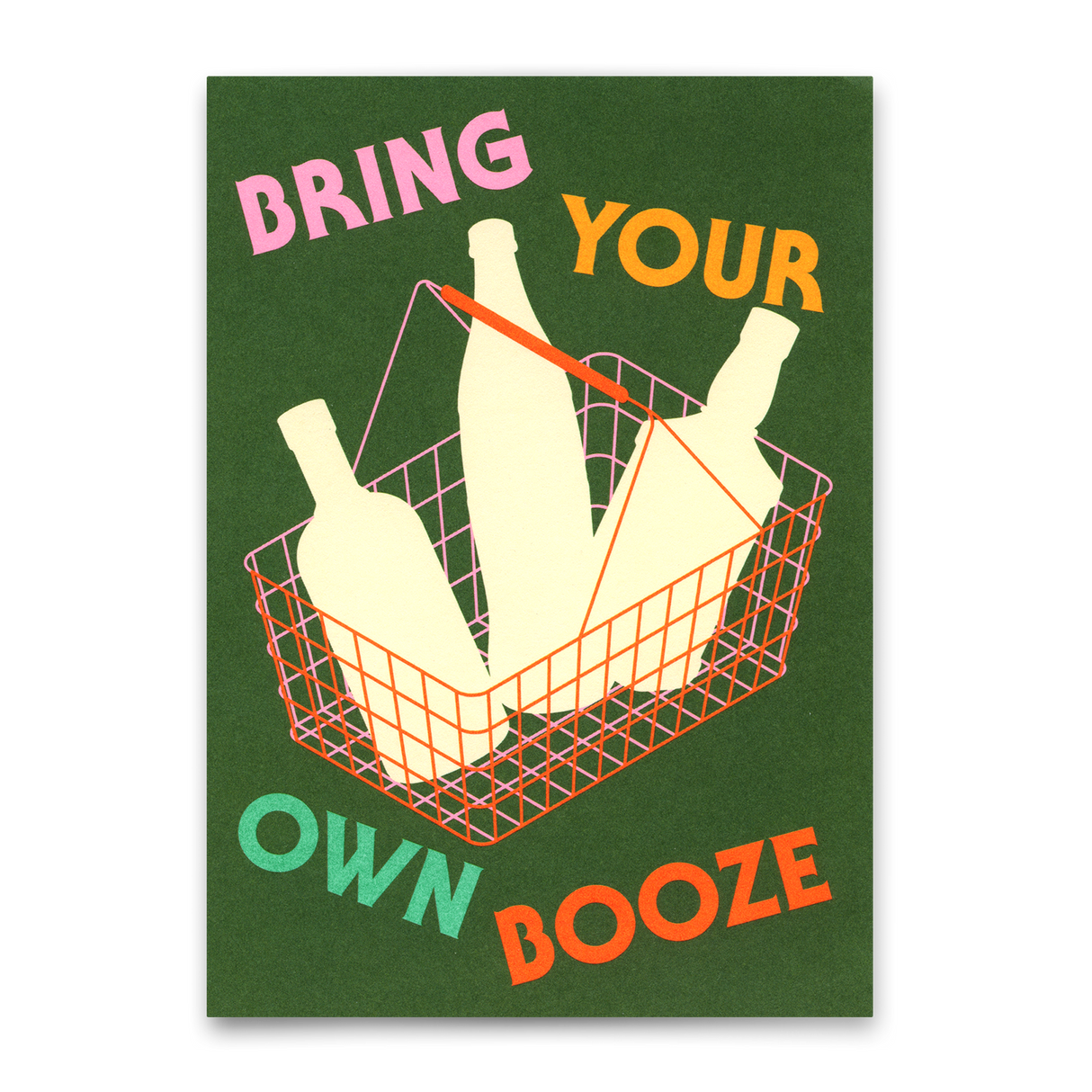 Deli Cards Postkarte "Bring your own Booze" | Lustige Karte für jeden Anlass