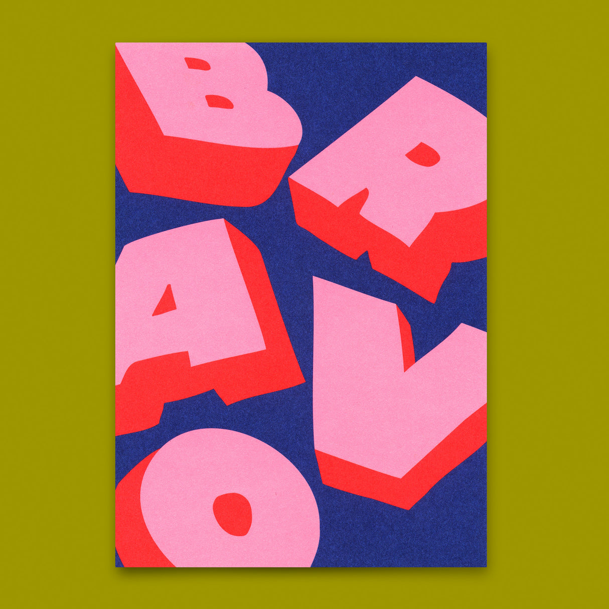 Deli Cards Postkarte "Bravo 3D" | Coole Karte zum Gratulieren