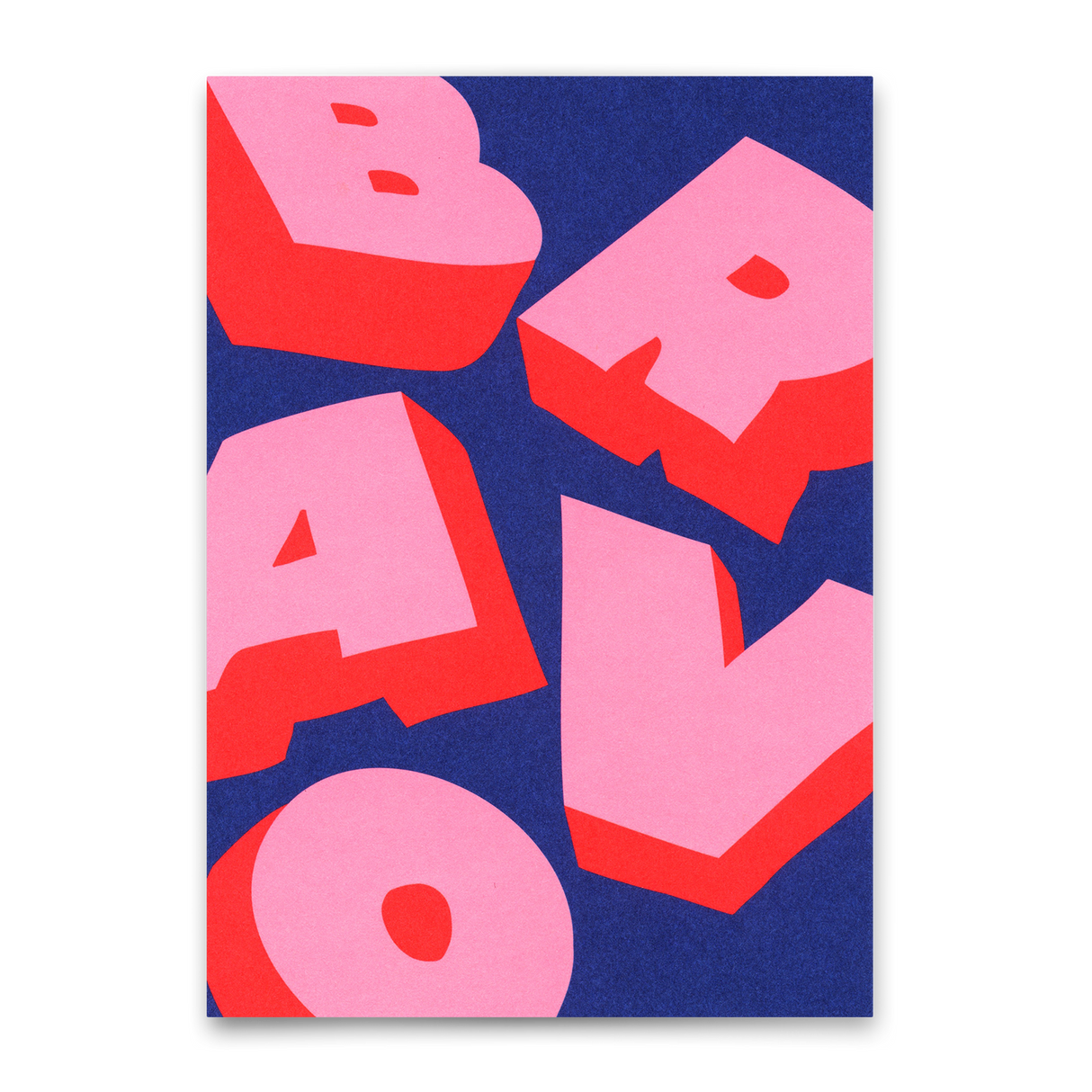 Deli Cards Postkarte "Bravo 3D" | Coole Karte zum Gratulieren