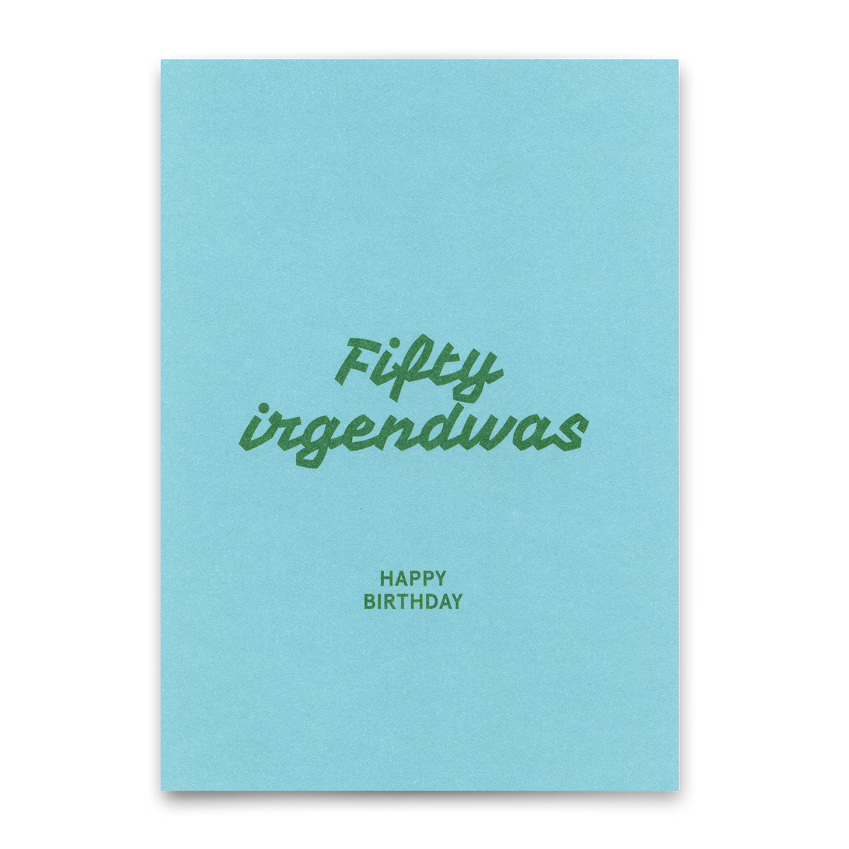 Deli Cards Postkarte "Fifty irgendwas" | Lustige Karte zum Geburtstag
