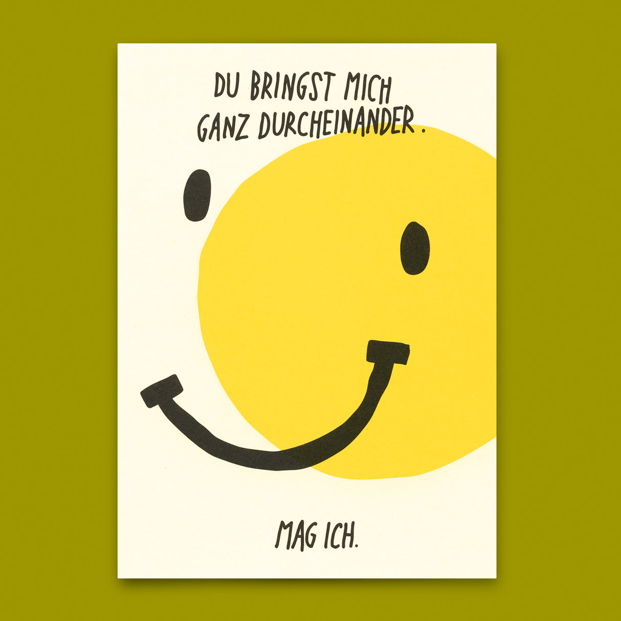 Deli Cards Postkarte "Ganz durcheinander" | Besondere Karte für Verliebte