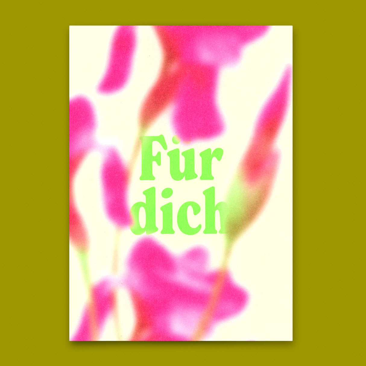 Deli Cards Postkarte "Für dich Blurred" | Ausgefallene Karte für jeden Anlass