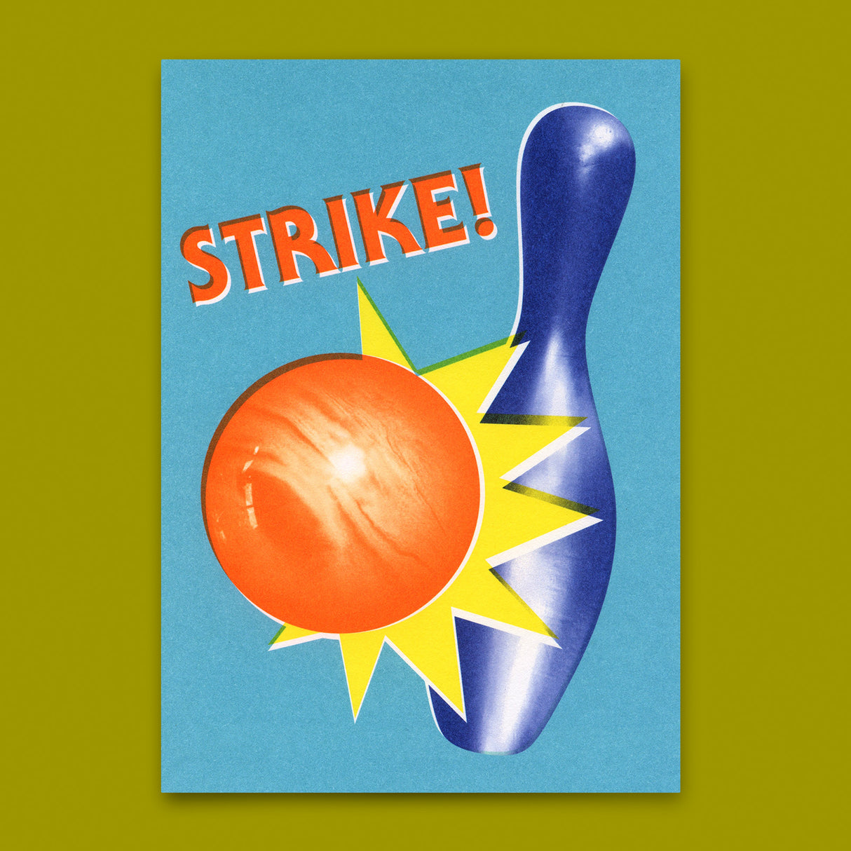 Deli Cards Postkarte "Strike" | Coole Karte zum Gratulieren