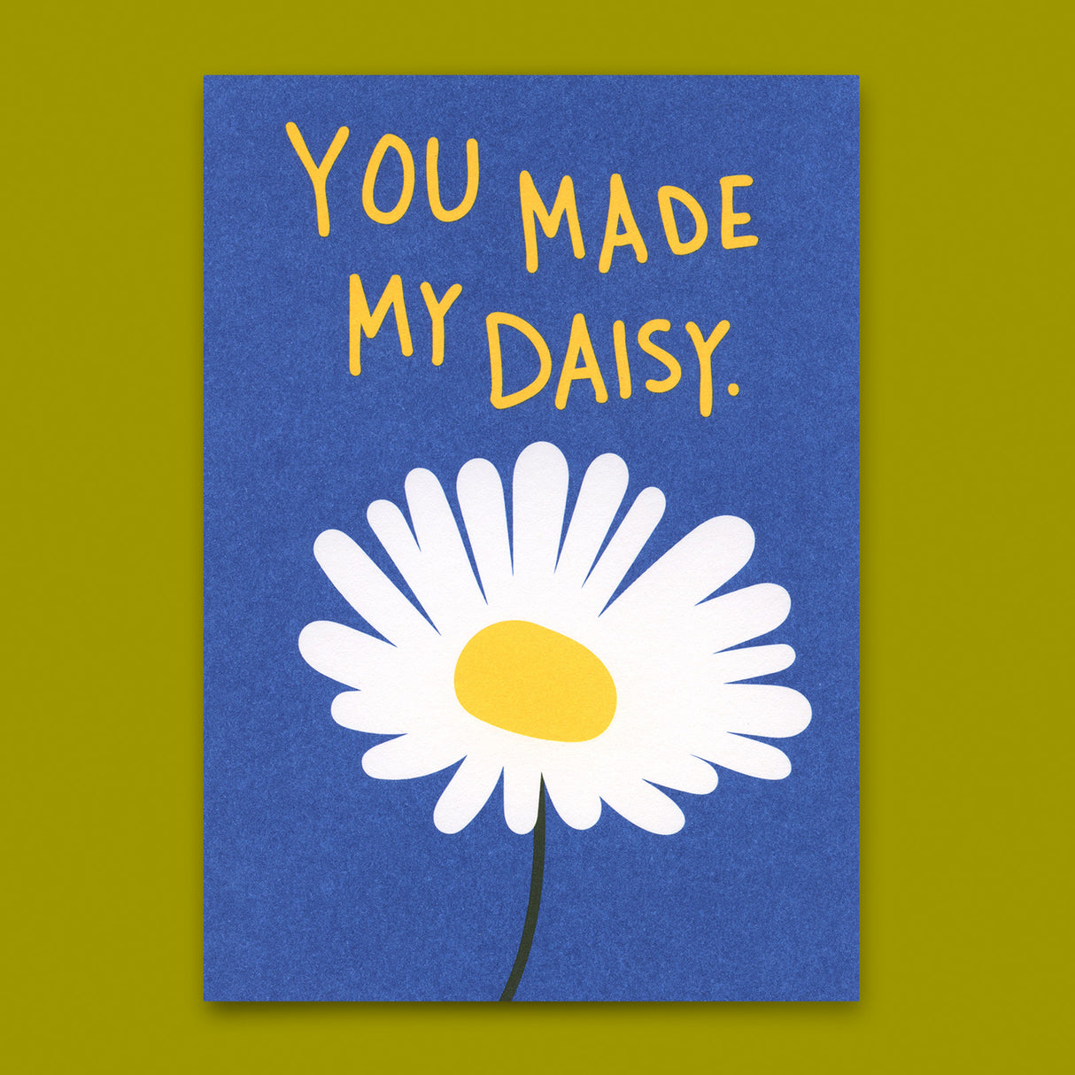 Deli Cards Postkarte "You made my Daisy" | Schöne Karte für Verliebte