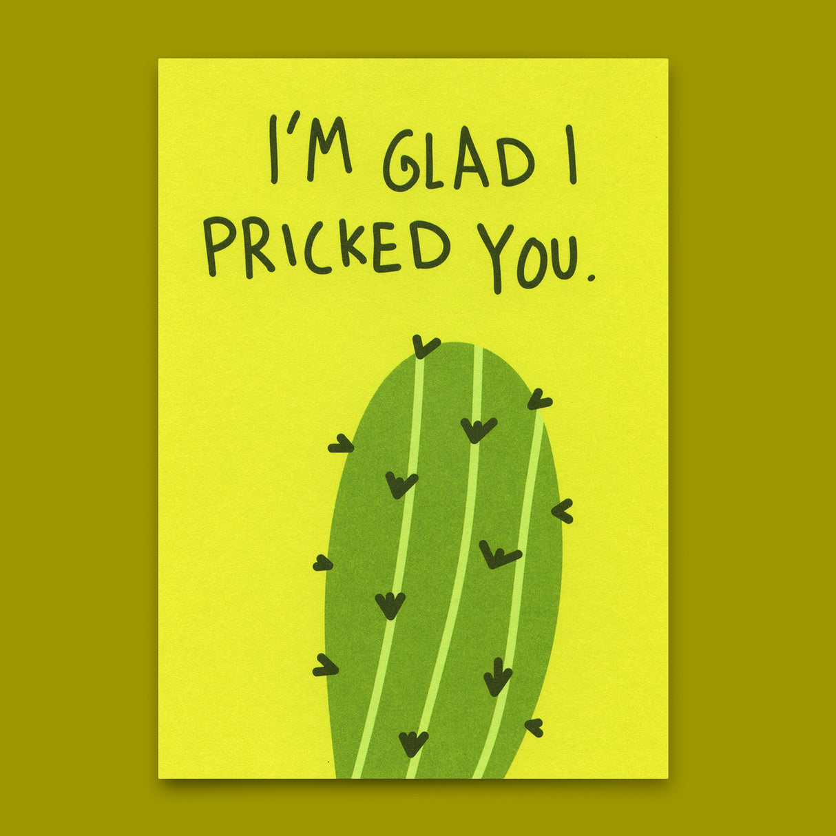 Deli Cards Postkarte "Pricked you" | Lustige Karte mit Spruch