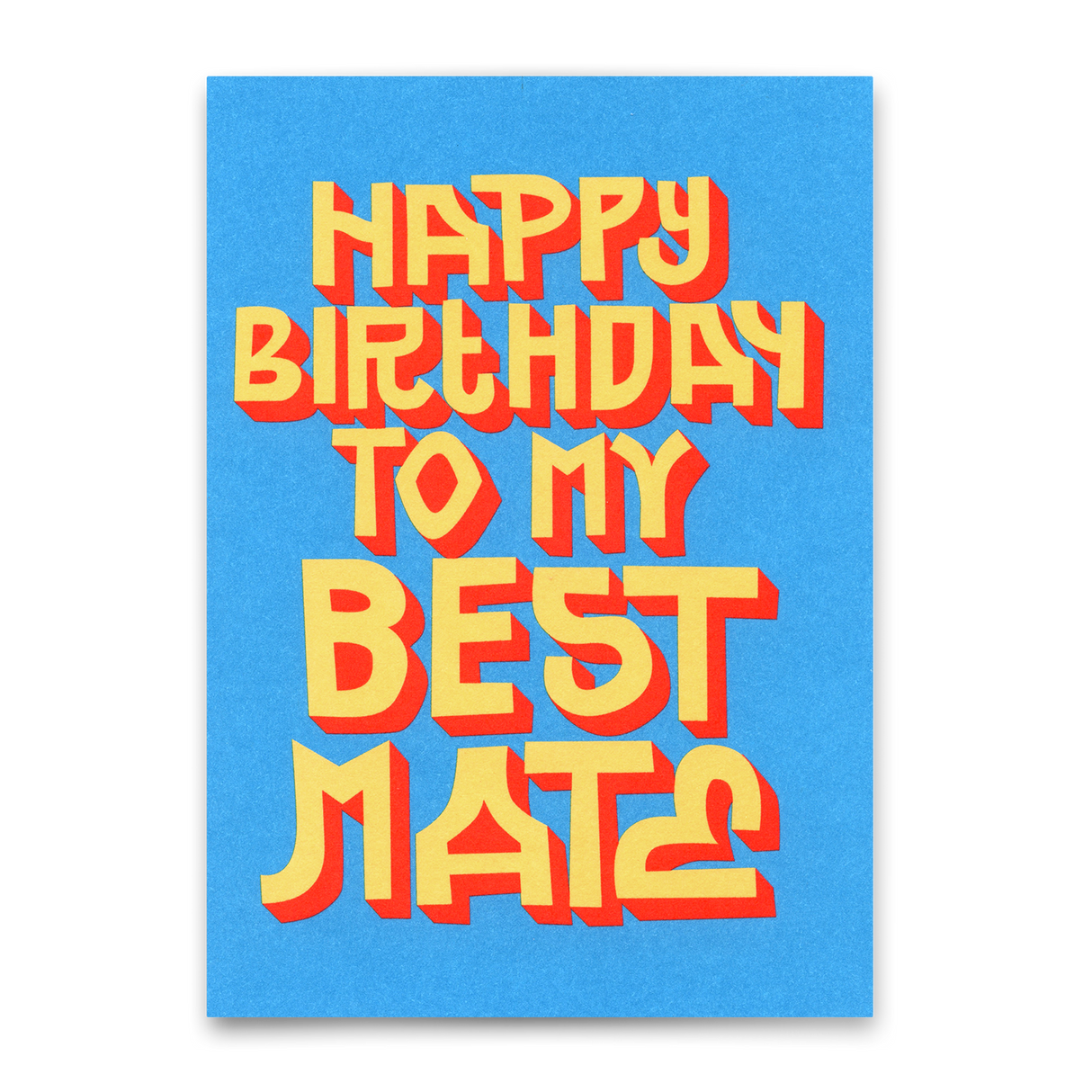 Deli Cards Postkarte "Happy Birthday Best Mate" | Coole Karte zum Geburtstag