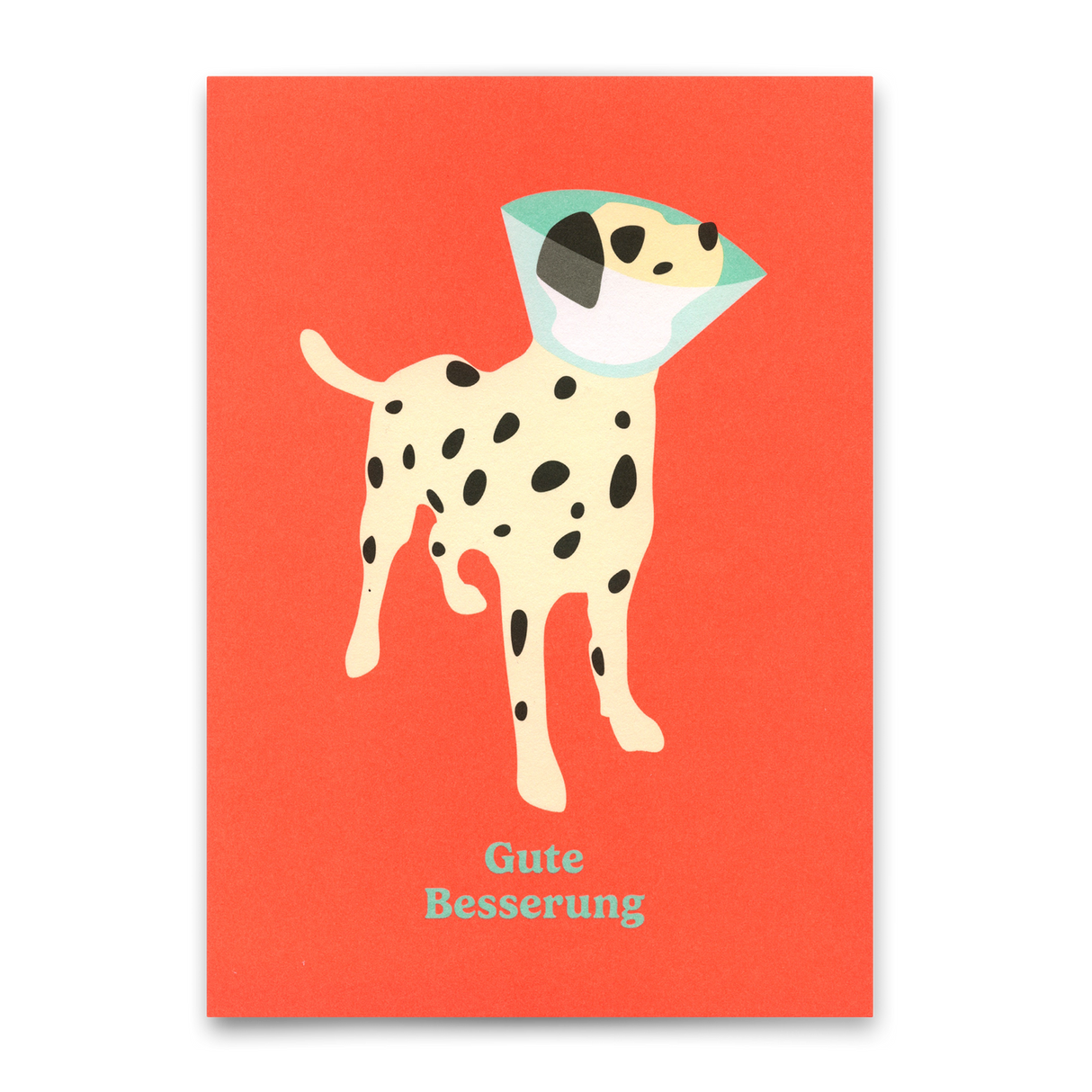 Deli Cards Postkarte "Gute Besserung Hund" | Lustige Karte zur Genesung