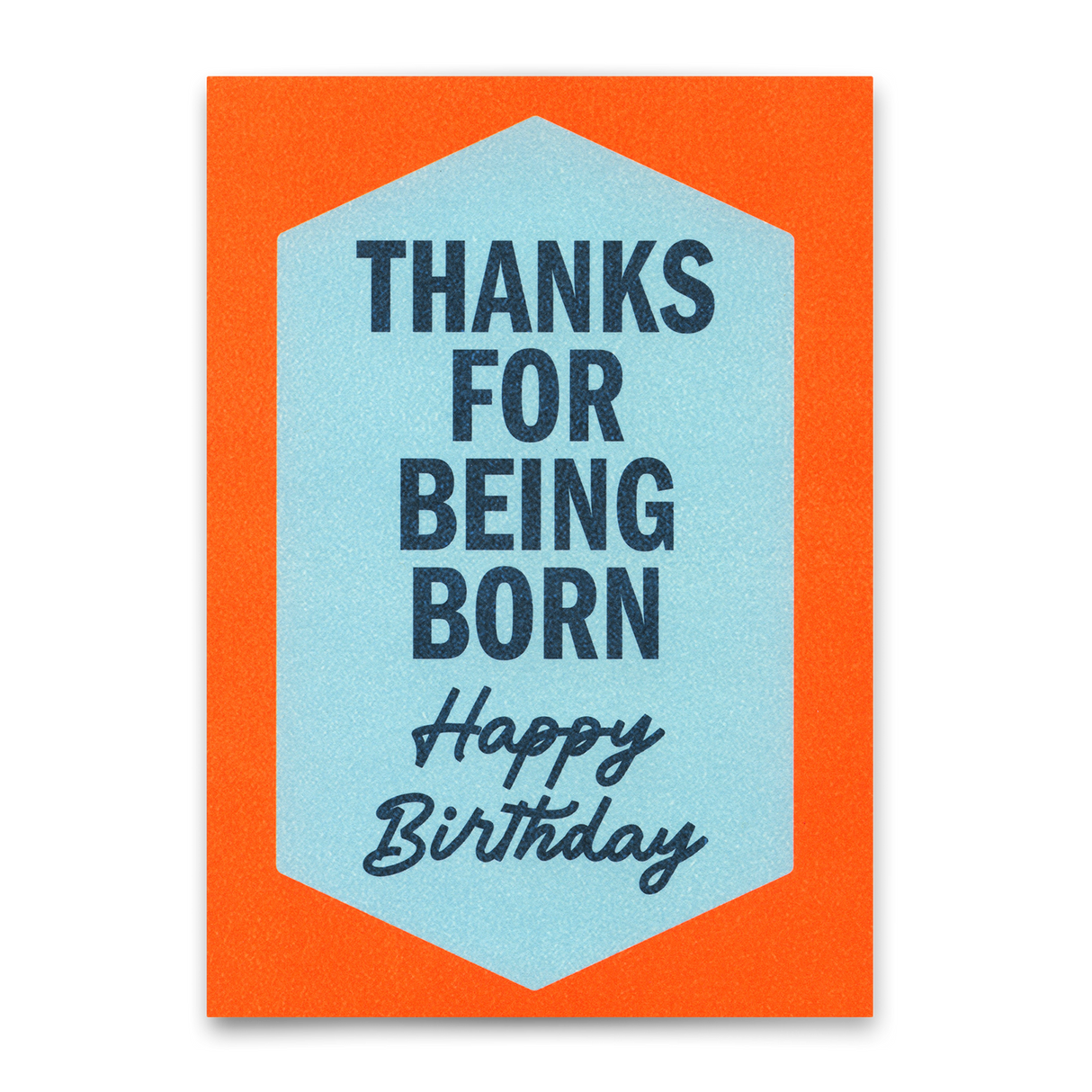 Deli Cards Postkarte "Thanks for being born Retro" | Lustige Karte zum Geburtstag