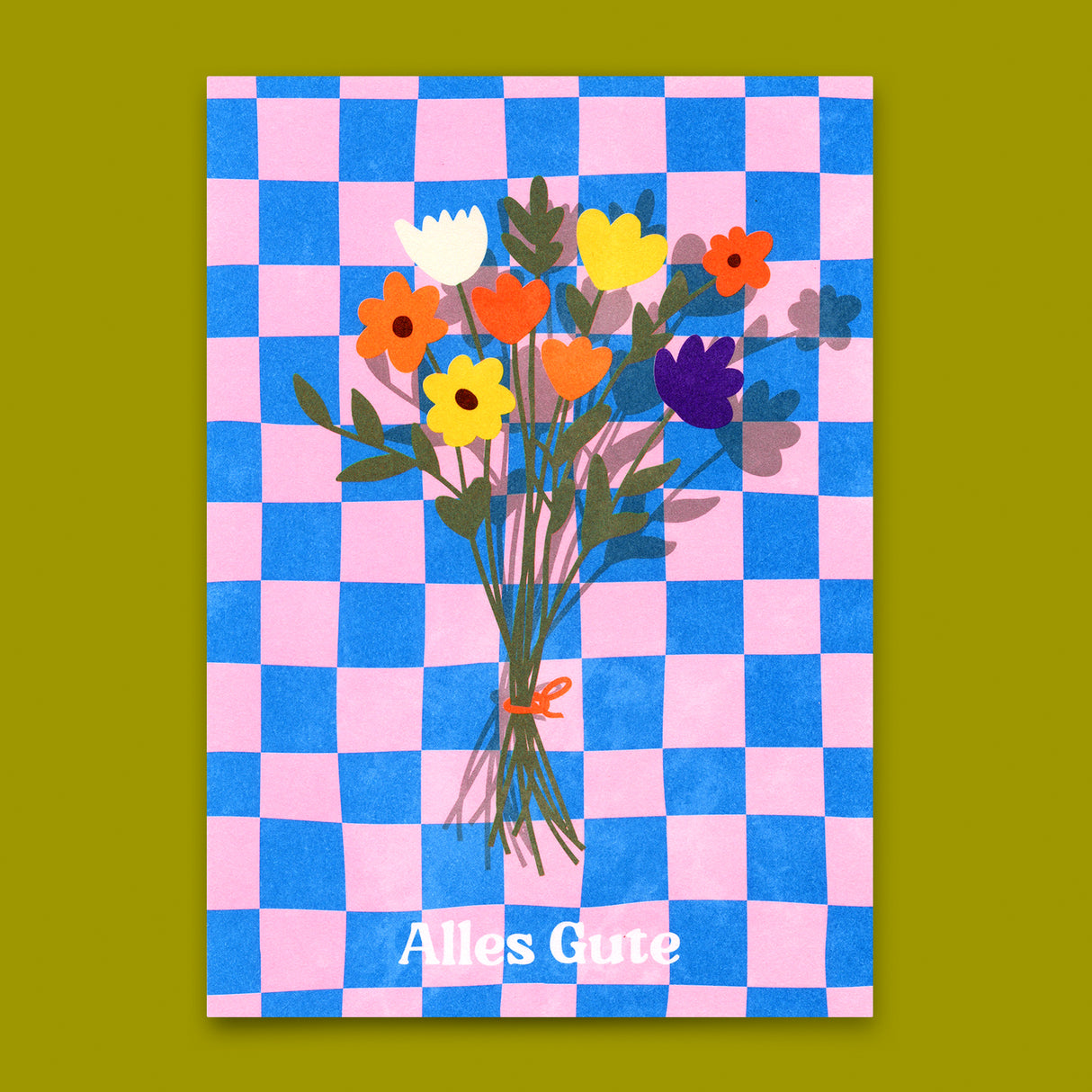 Deli Cards Postkarte "Alles Gute Bouquet“ | Schöne Karte zur Gratulation
