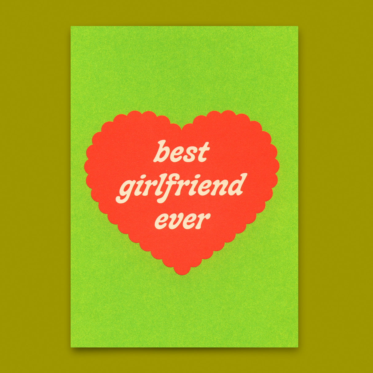 Deli Cards Postkarte "Best Girlfriend ever No. 2" | Coole Karte für Verliebte