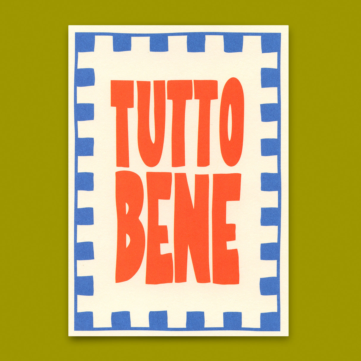Deli Cards Postkarte "Tutto bene" | Coole Karte für jeden Anlass