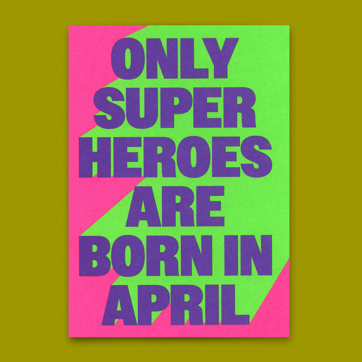 Deli Cards Postkarte "Superheroes April" | Coole Karte zum Geburtstag