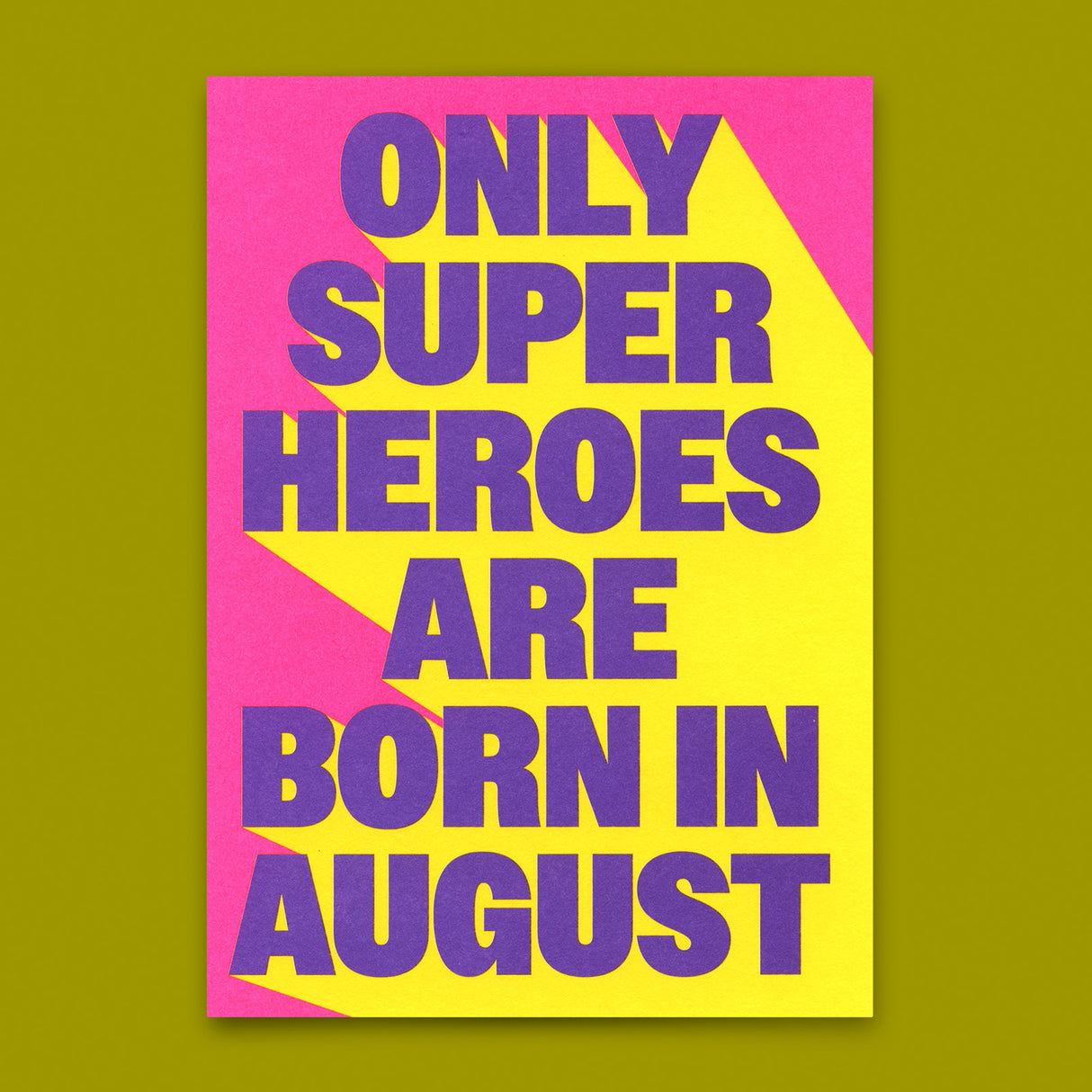 Deli Cards Postkarte "Superheroes August" | Coole Karte zum Geburtstag