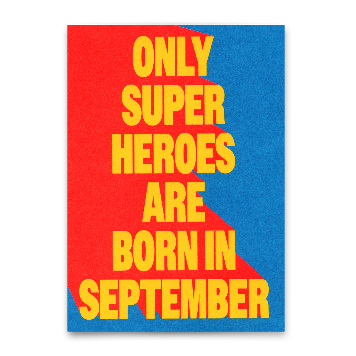 Deli Cards Postkarte "Superheroes September" | Coole Karte zum Geburtstag