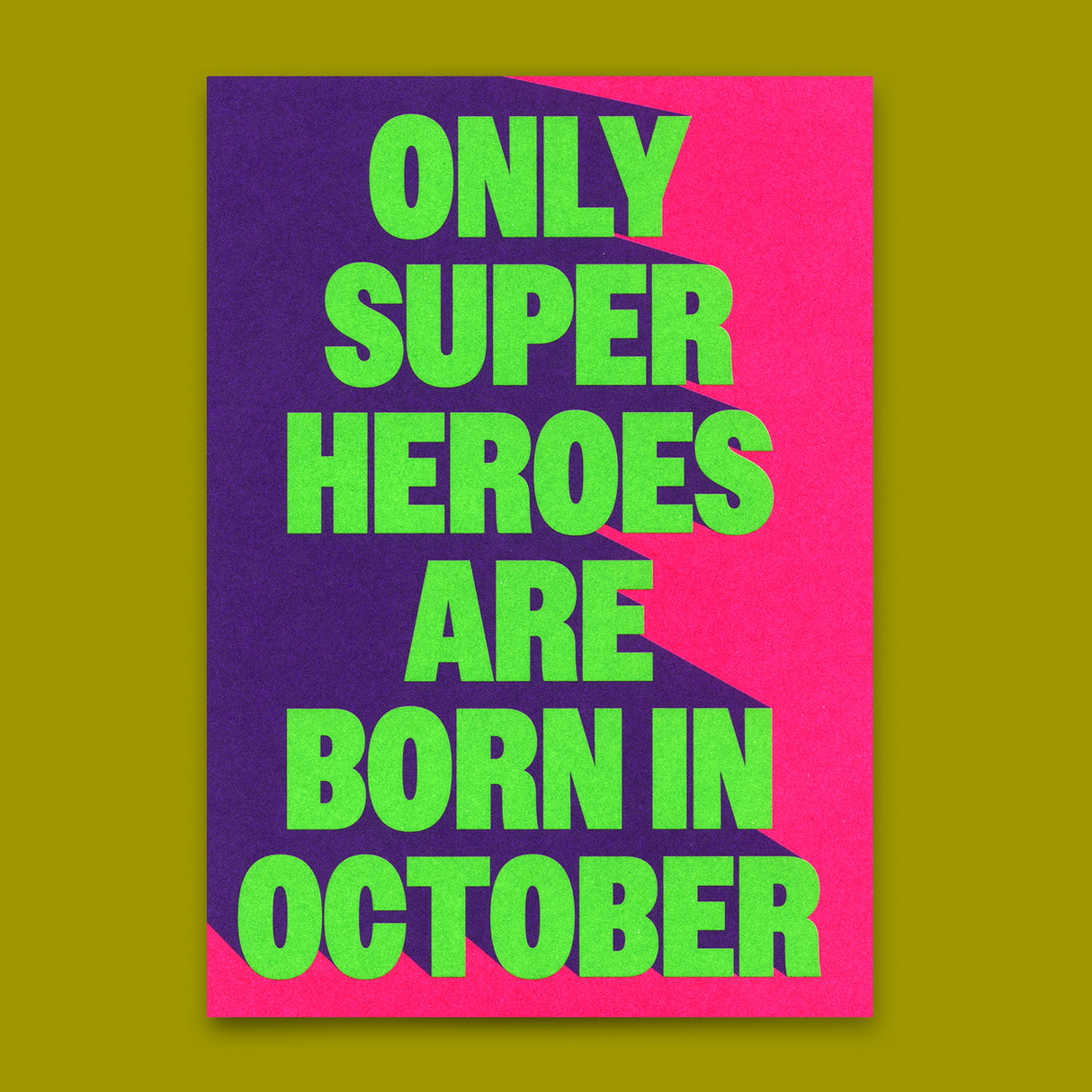 Deli Cards Postkarte "Superheroes October" | Coole Karte zum Geburtstag