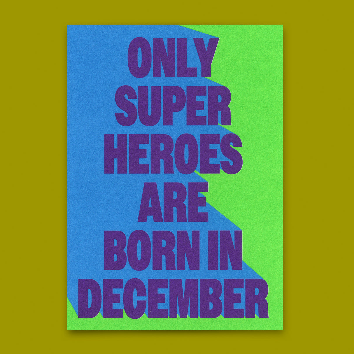 Deli Cards Postkarte "Superheroes December" | Coole Karte zum Geburtstag