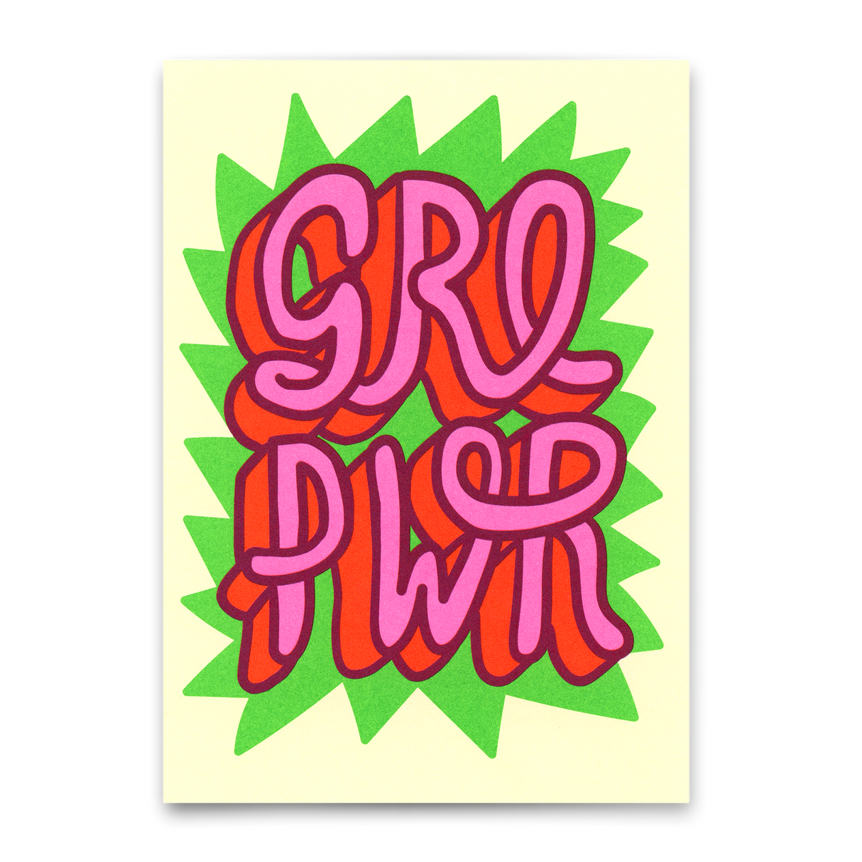 Deli Cards Postkarte "GRLPWR" | Coole Karte für jeden Anlass