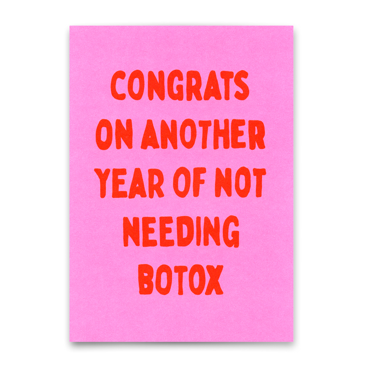 Deli Cards Postkarte "Congrats, not needing botox" | Lustige Karte zum Geburtstag