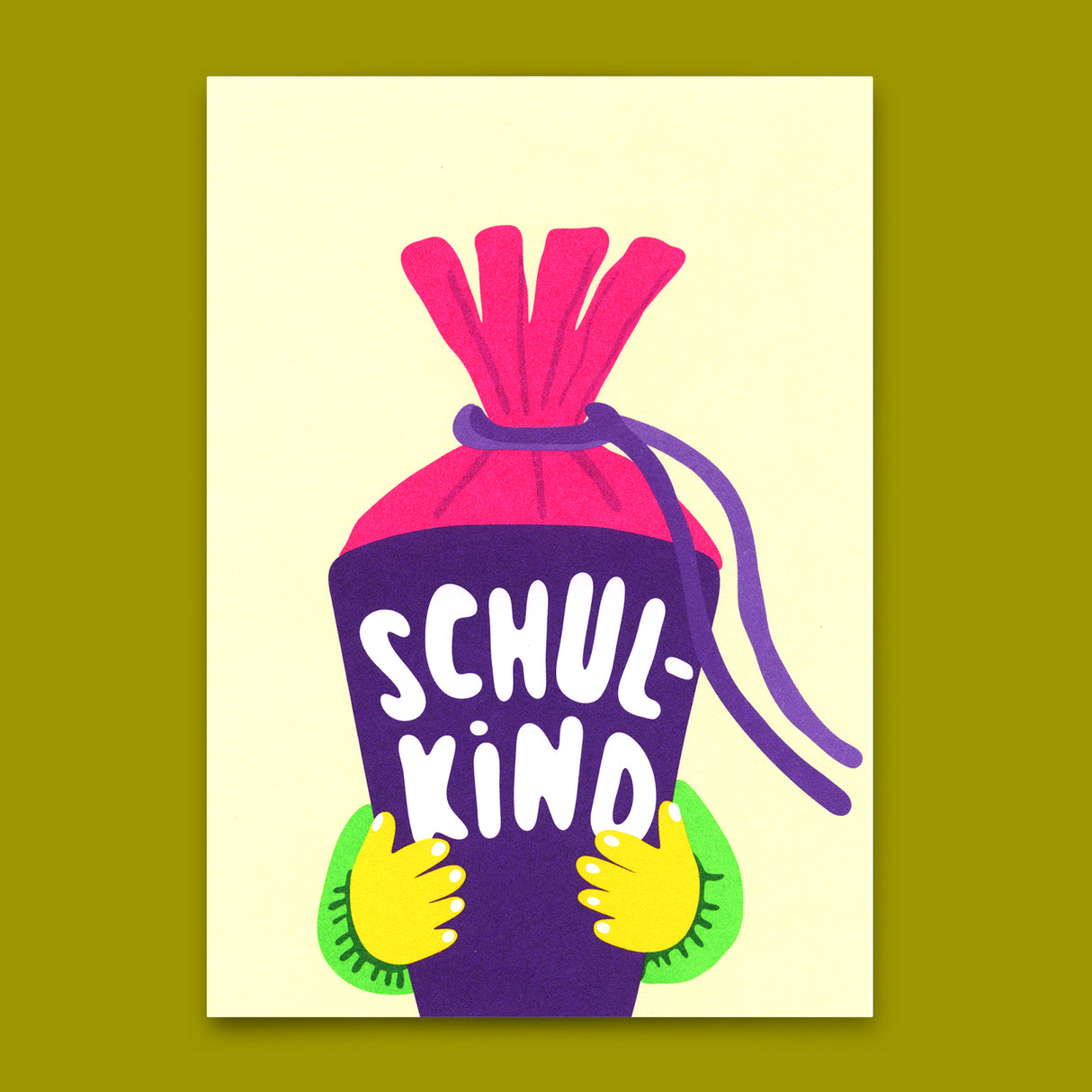 Deli Cards Postkarte "Schulkind" | Schöne Karte für den Schulstart