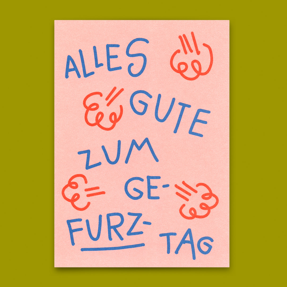 Deli Cards Postkarte "Gefurztag" | Lustige Karte zum Geburtstag