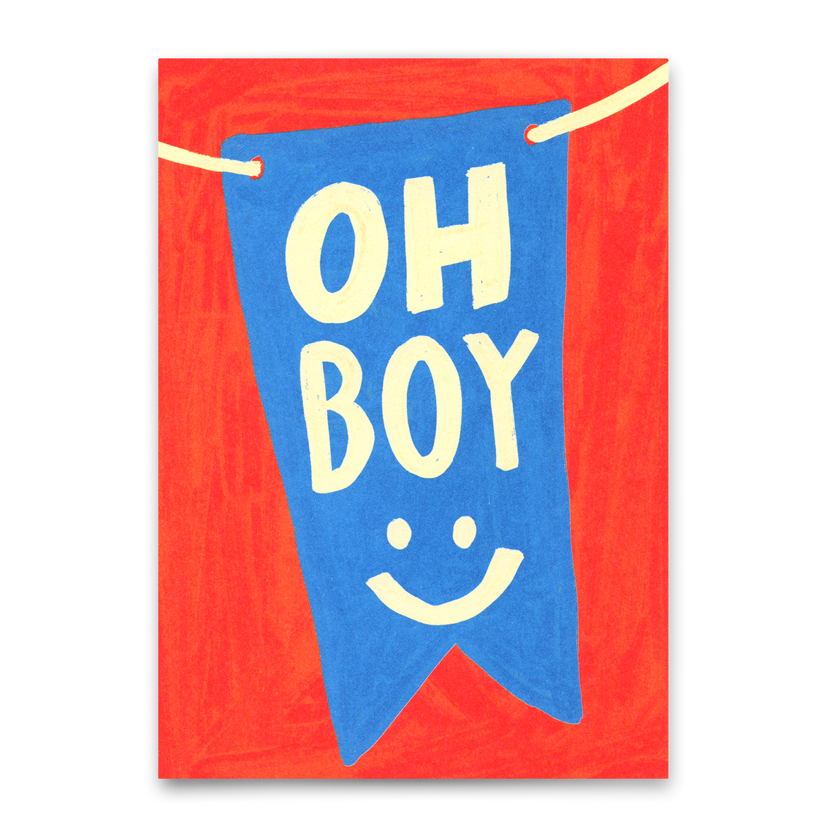 Deli Cards Postkarte "Oh Boy" | Coole Karte für jeden Anlass