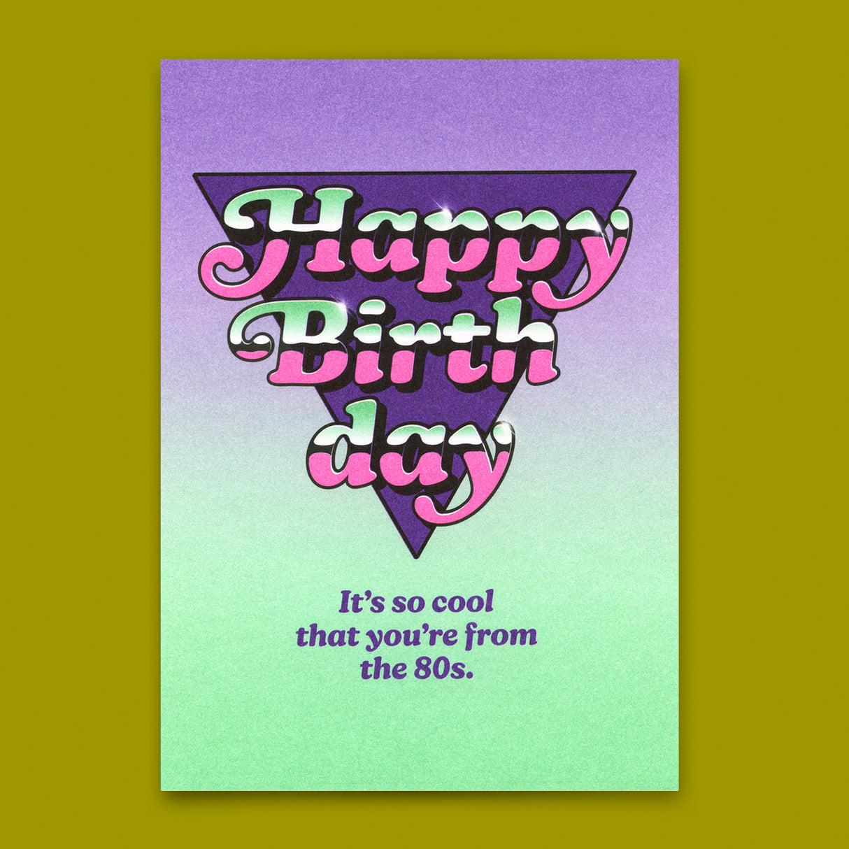 Deli Cards Postkarte "From the 80s" | Lustige Karte zum Geburtstag