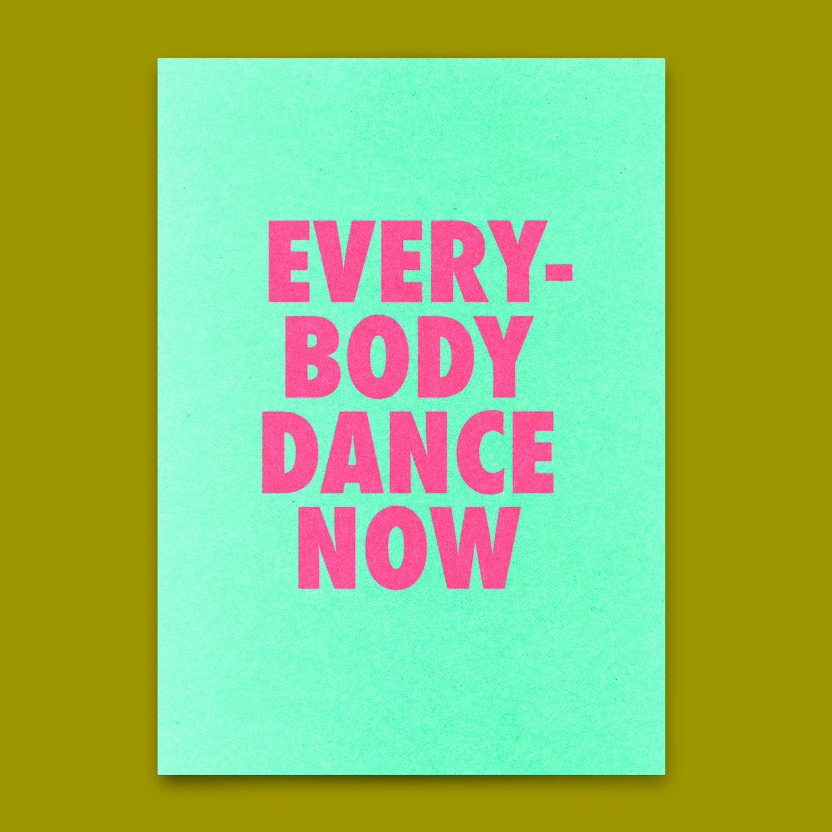 Deli Cards Postkarte "Everybody dance now" | Lustige Karte mit Spruch für jeden Anlass